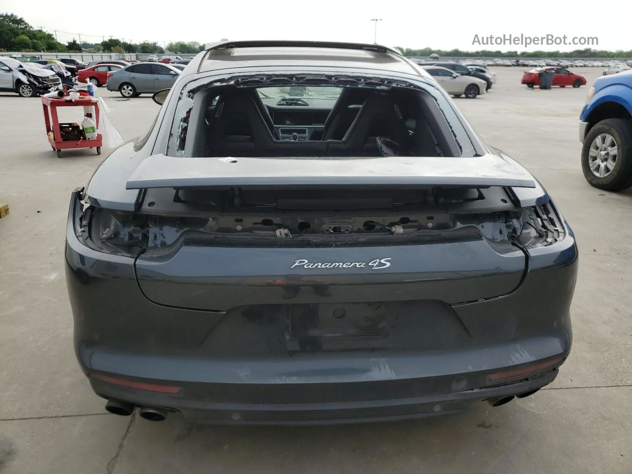 2018 Porsche Panamera 4s Charcoal vin: WP0AB2A78JL134678