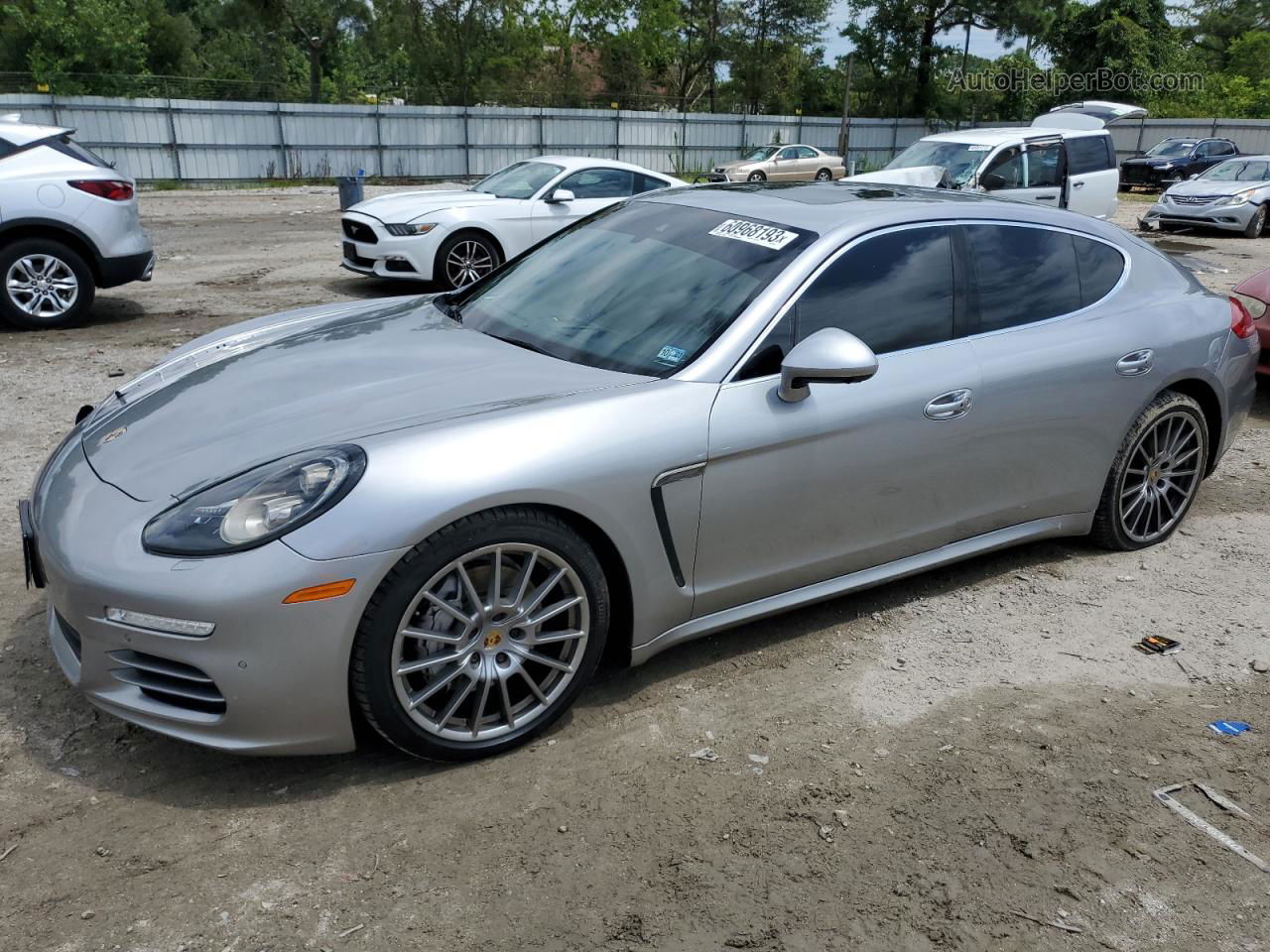 2014 Porsche Panamera S Silver vin: WP0AB2A79EL056241