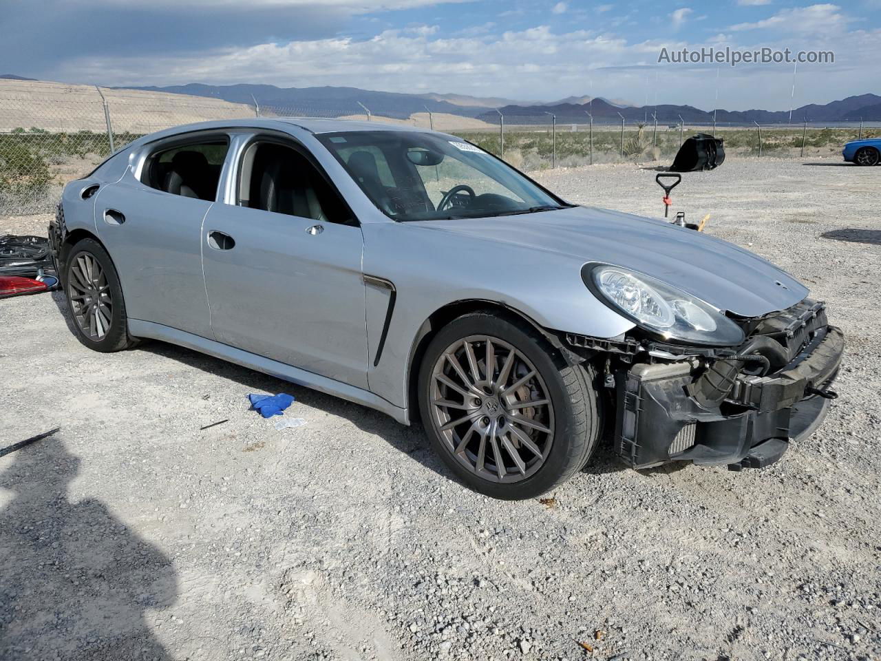 2014 Porsche Panamera S Silver vin: WP0AB2A7XEL055163