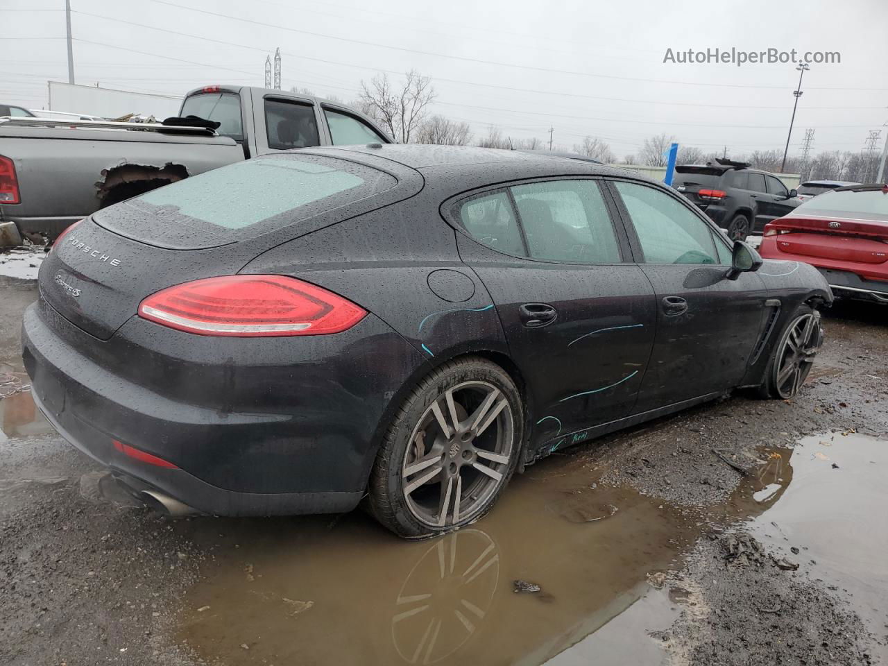 2014 Porsche Panamera S Black vin: WP0AB2A7XEL055888