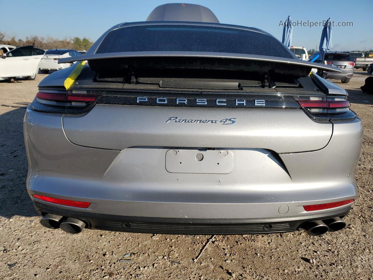 2018 Porsche Panamera 4s Silver vin: WP0AB2A7XJL134553