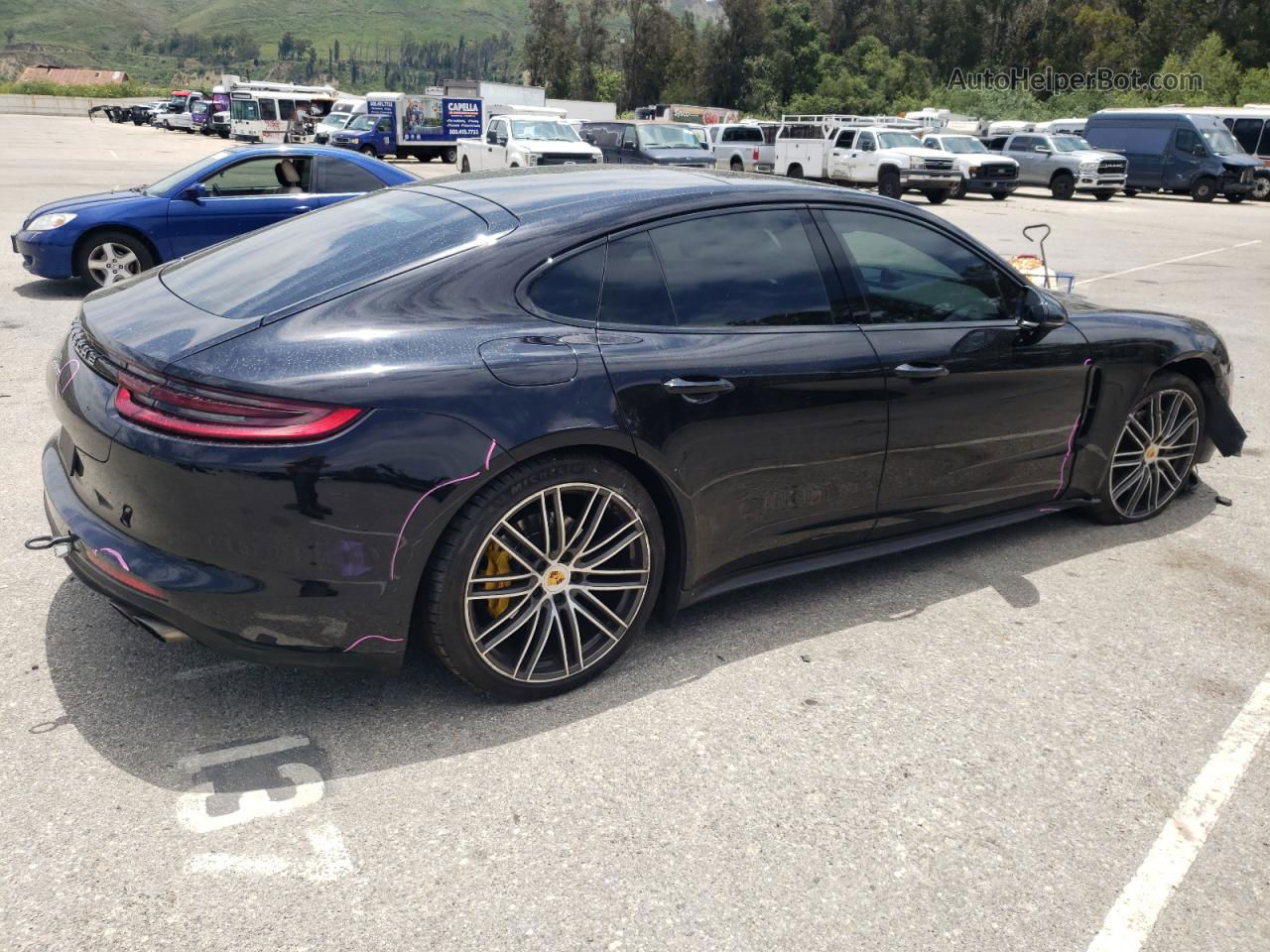 2018 Porsche Panamera 4s Black vin: WP0AB2A7XJL135119