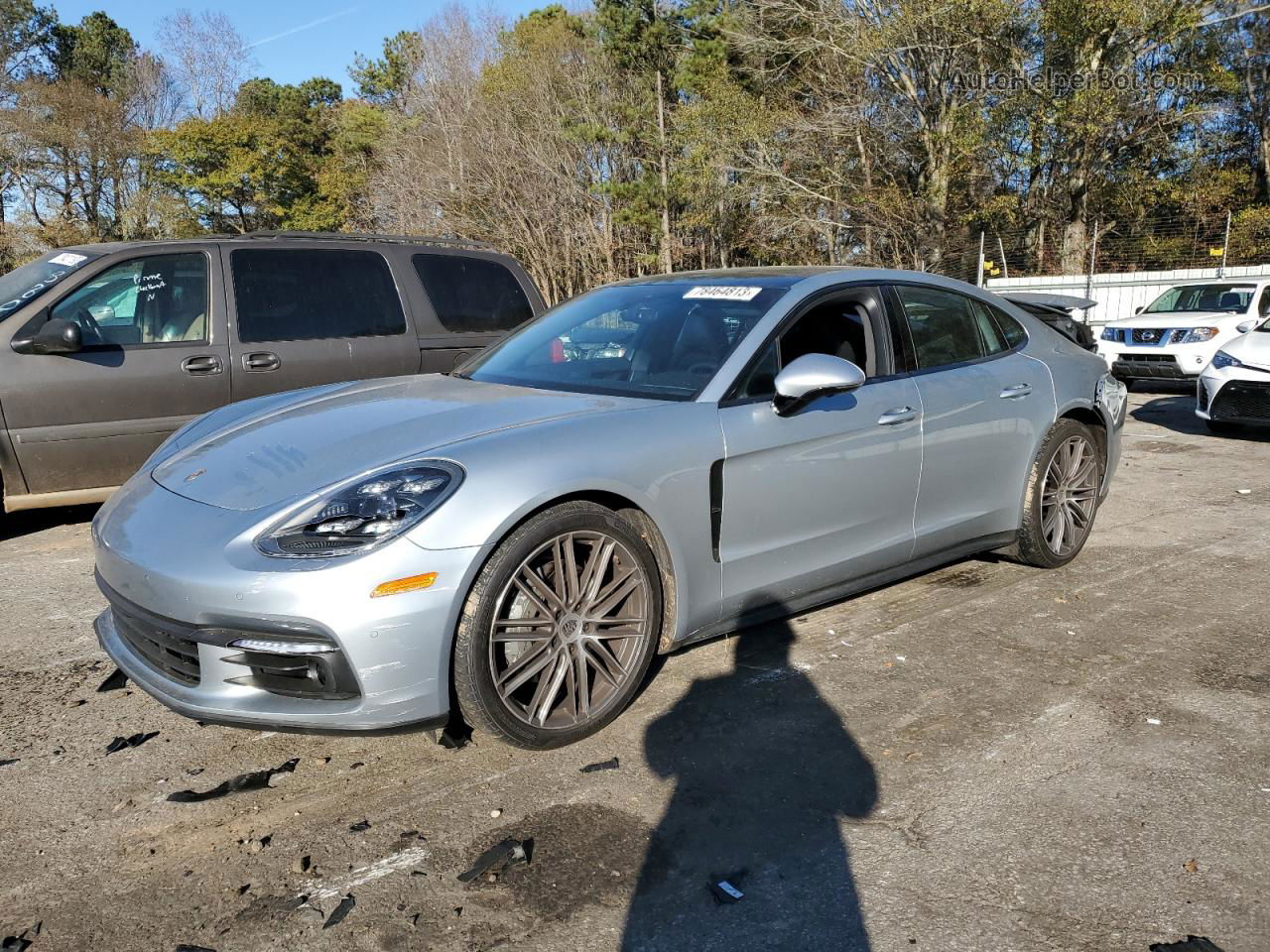 2018 Porsche Panamera 4s Silver vin: WP0AB2A7XJL136268