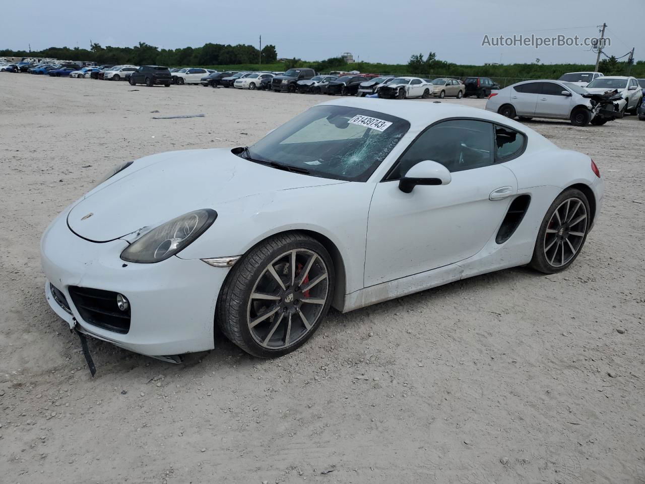 2016 Porsche Cayman S White vin: WP0AB2A81GK185852