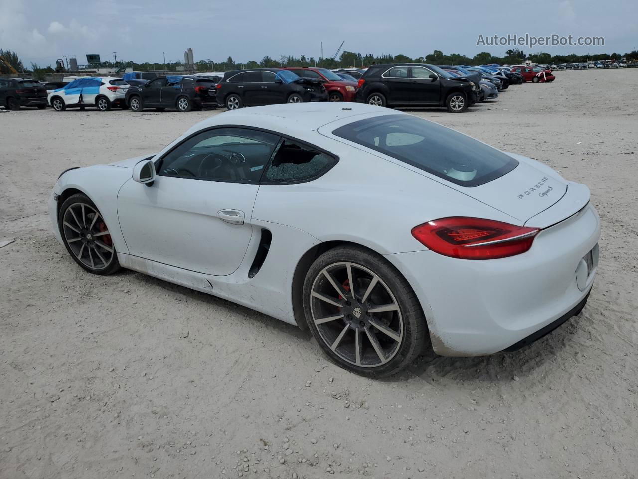 2016 Porsche Cayman S Белый vin: WP0AB2A81GK185852