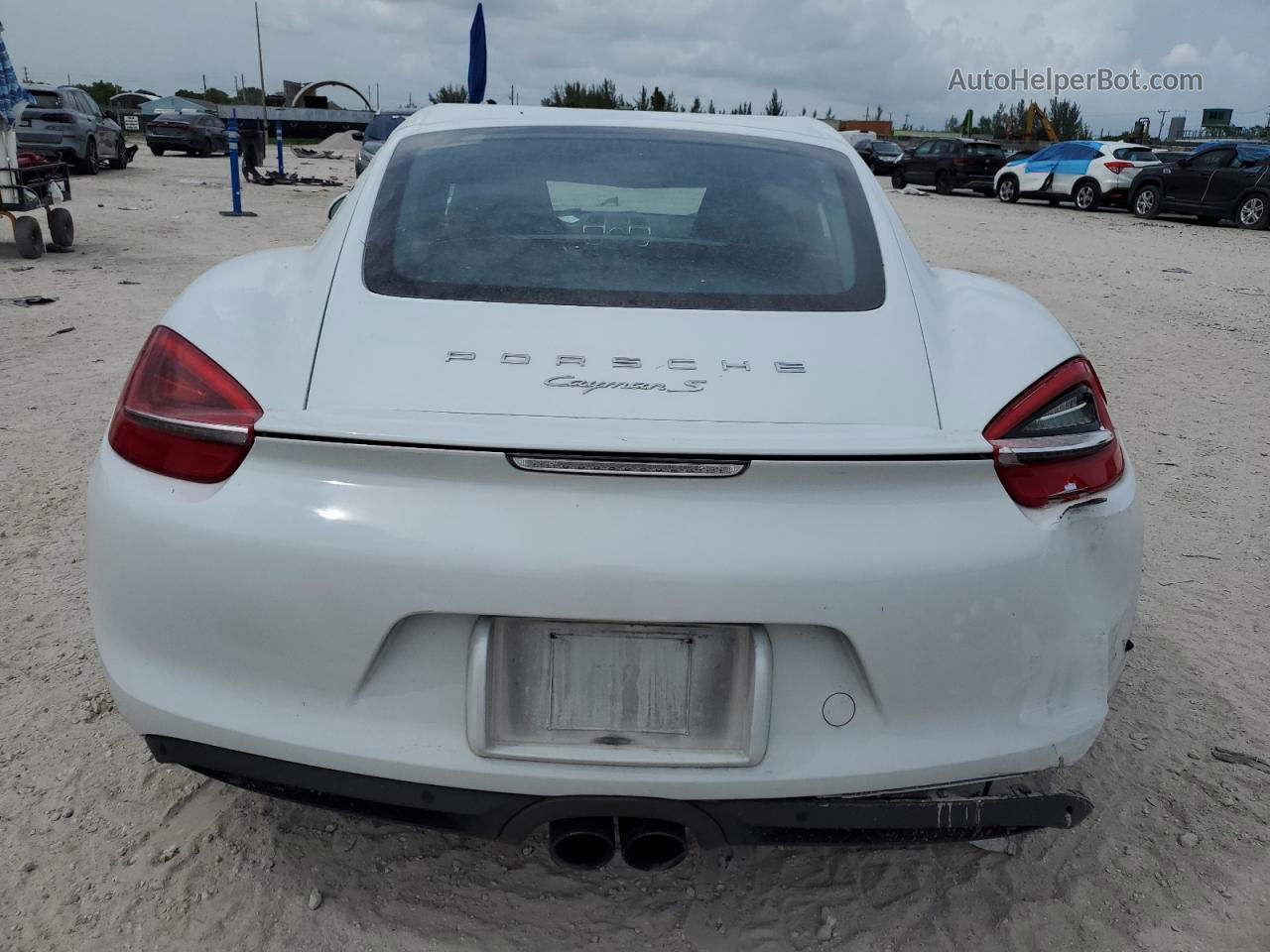 2016 Porsche Cayman S Белый vin: WP0AB2A81GK185852