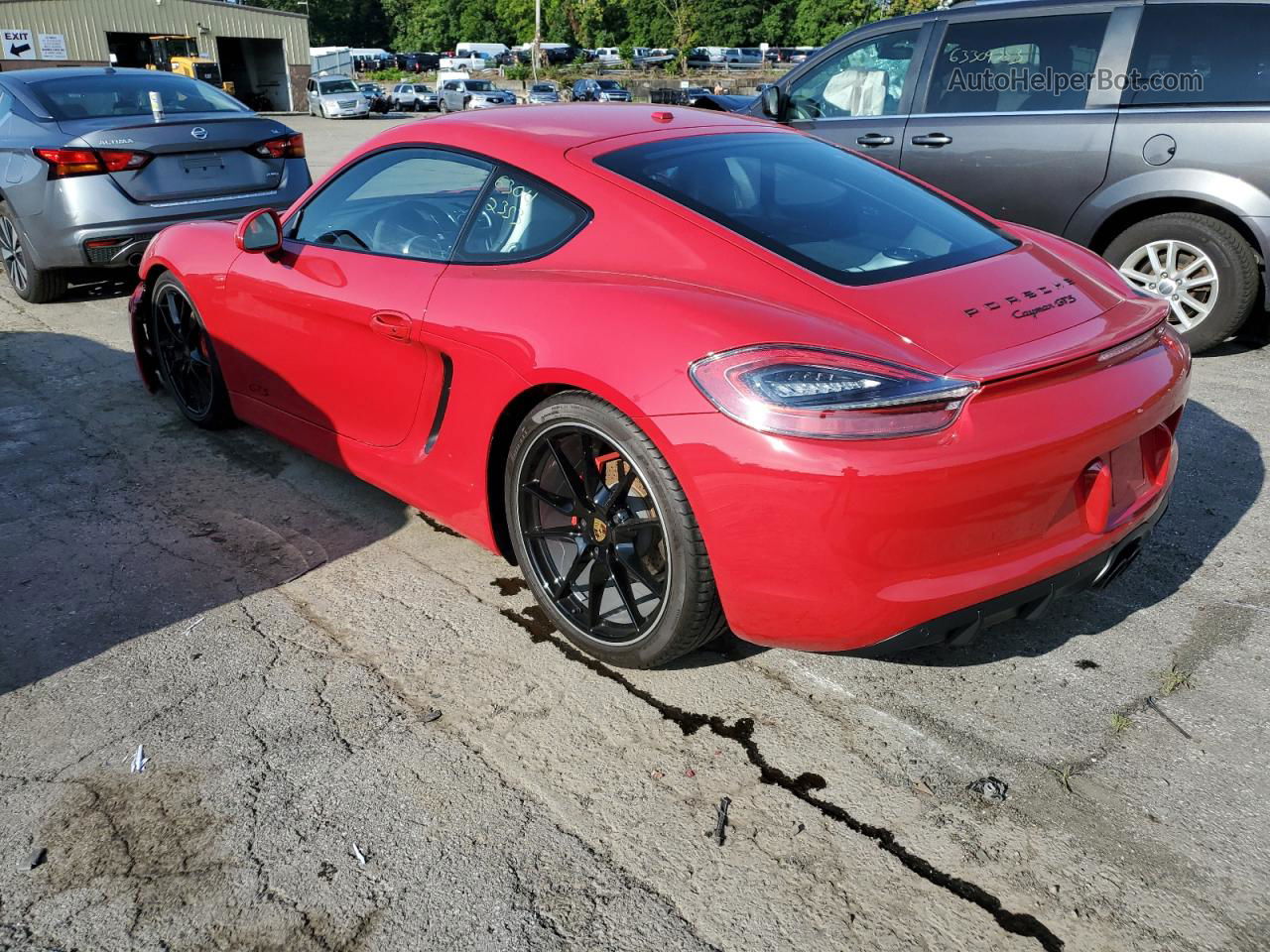 2016 Porsche Cayman S Red vin: WP0AB2A86GK186060