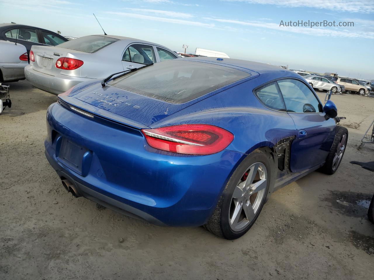 2016 Porsche Cayman S Blue vin: WP0AB2A89GK185470