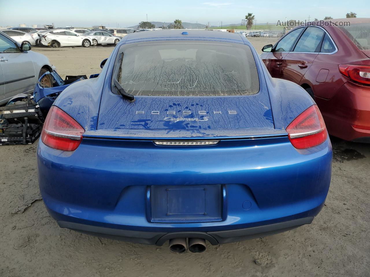 2016 Porsche Cayman S Blue vin: WP0AB2A89GK185470