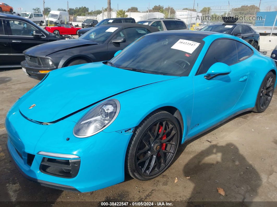 2018 Porsche 911 Carrera Gts Light Blue vin: WP0AB2A99JS122790