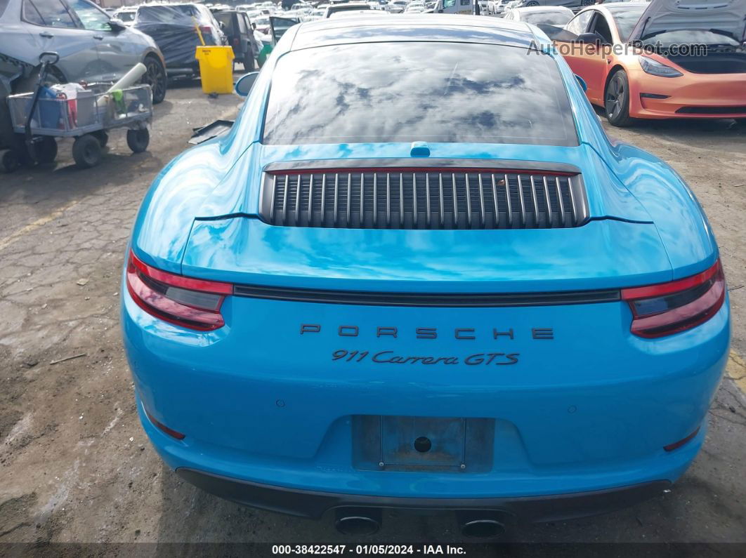 2018 Porsche 911 Carrera Gts Light Blue vin: WP0AB2A99JS122790