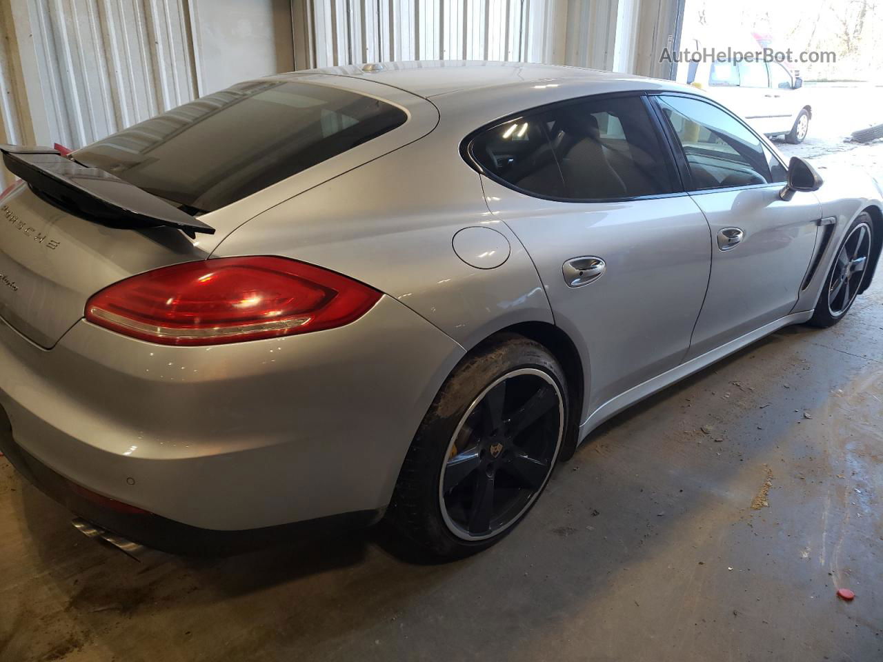 2014 Porsche Panamera Turbo Silver vin: WP0AC2A73EL073338