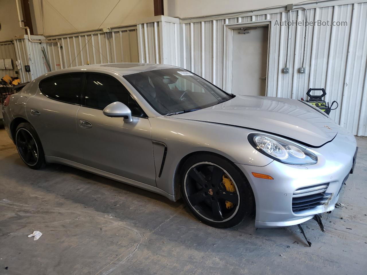 2014 Porsche Panamera Turbo Silver vin: WP0AC2A73EL073338