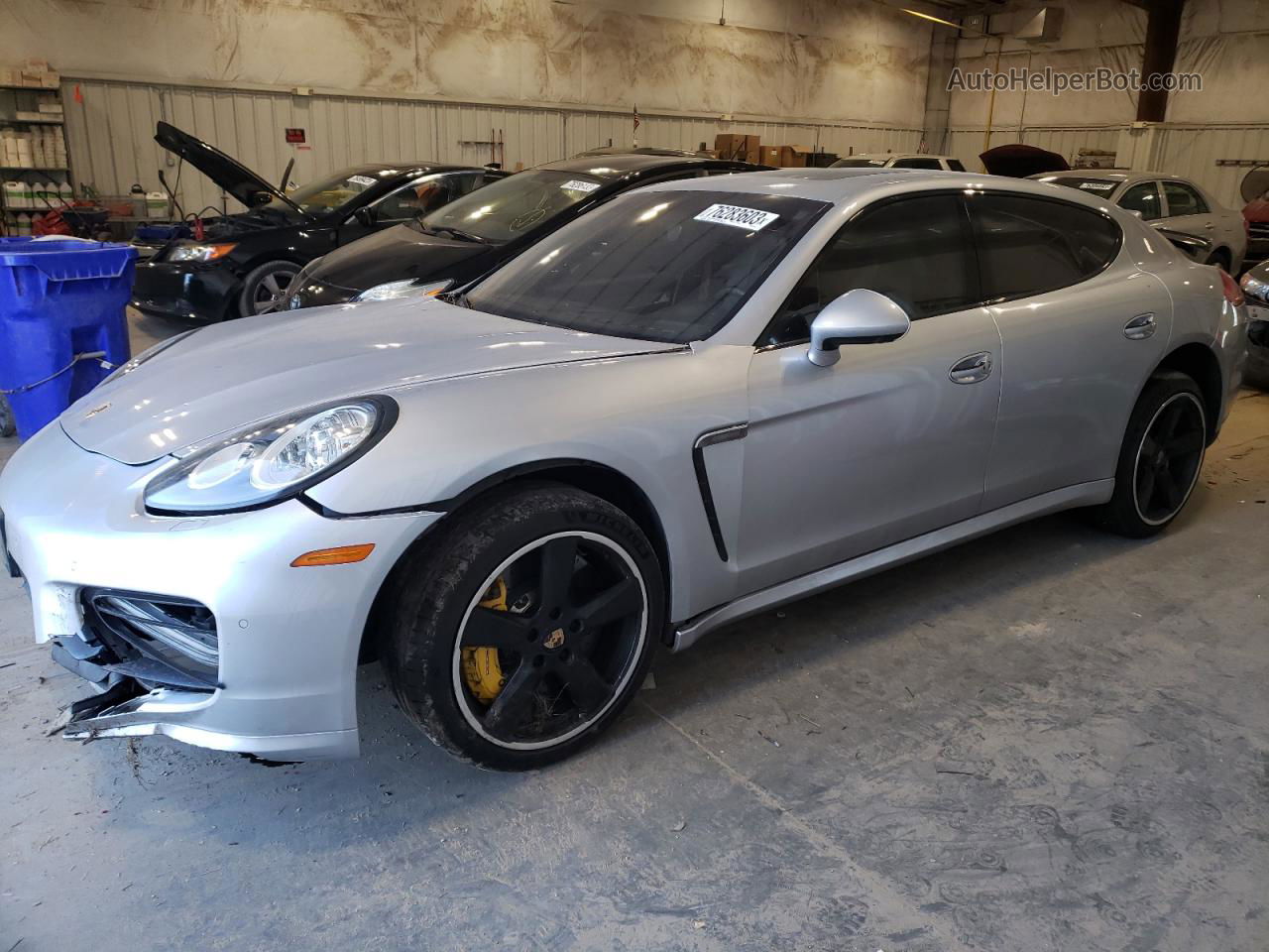 2014 Porsche Panamera Turbo Silver vin: WP0AC2A73EL073338