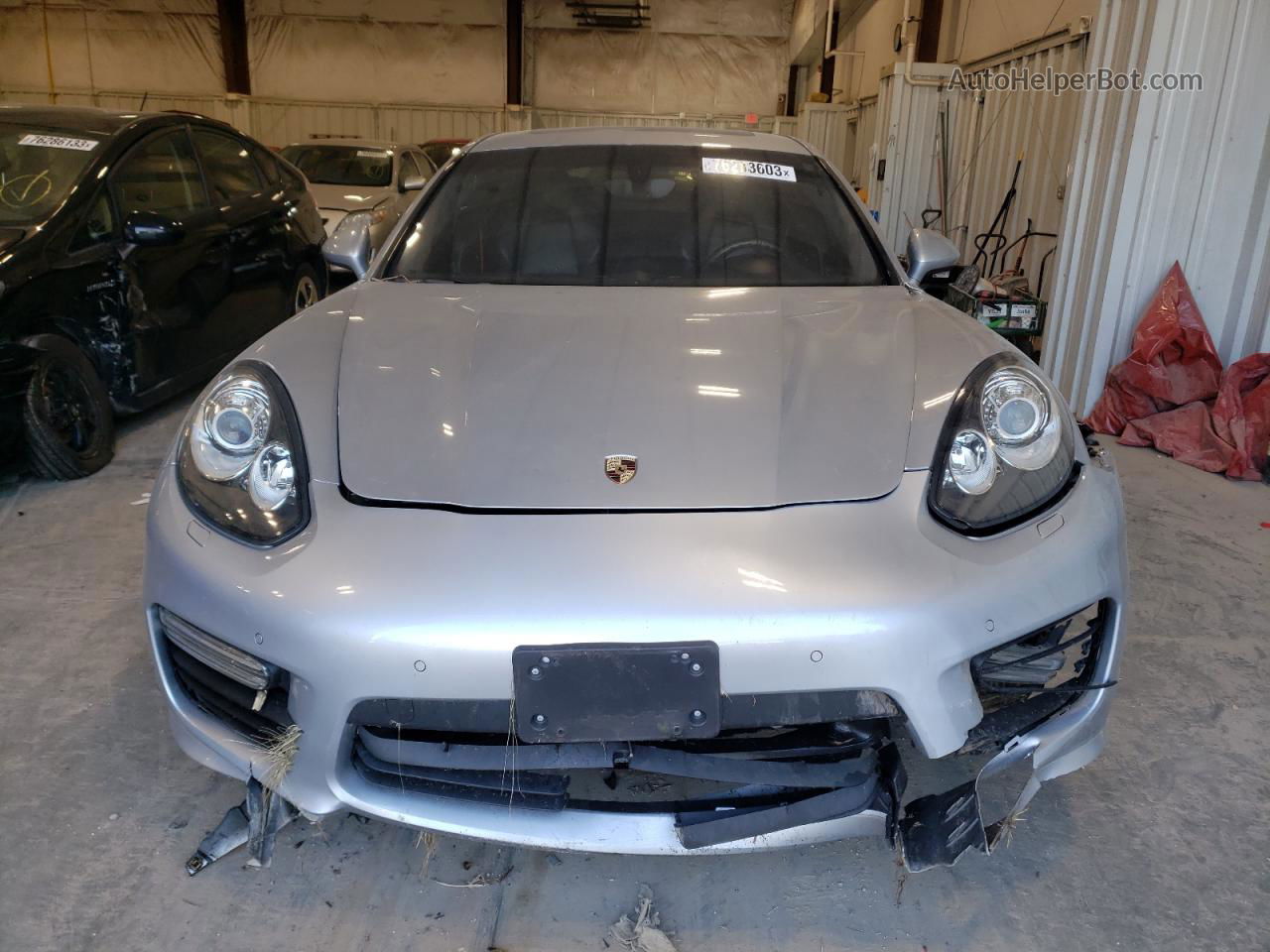 2014 Porsche Panamera Turbo Silver vin: WP0AC2A73EL073338