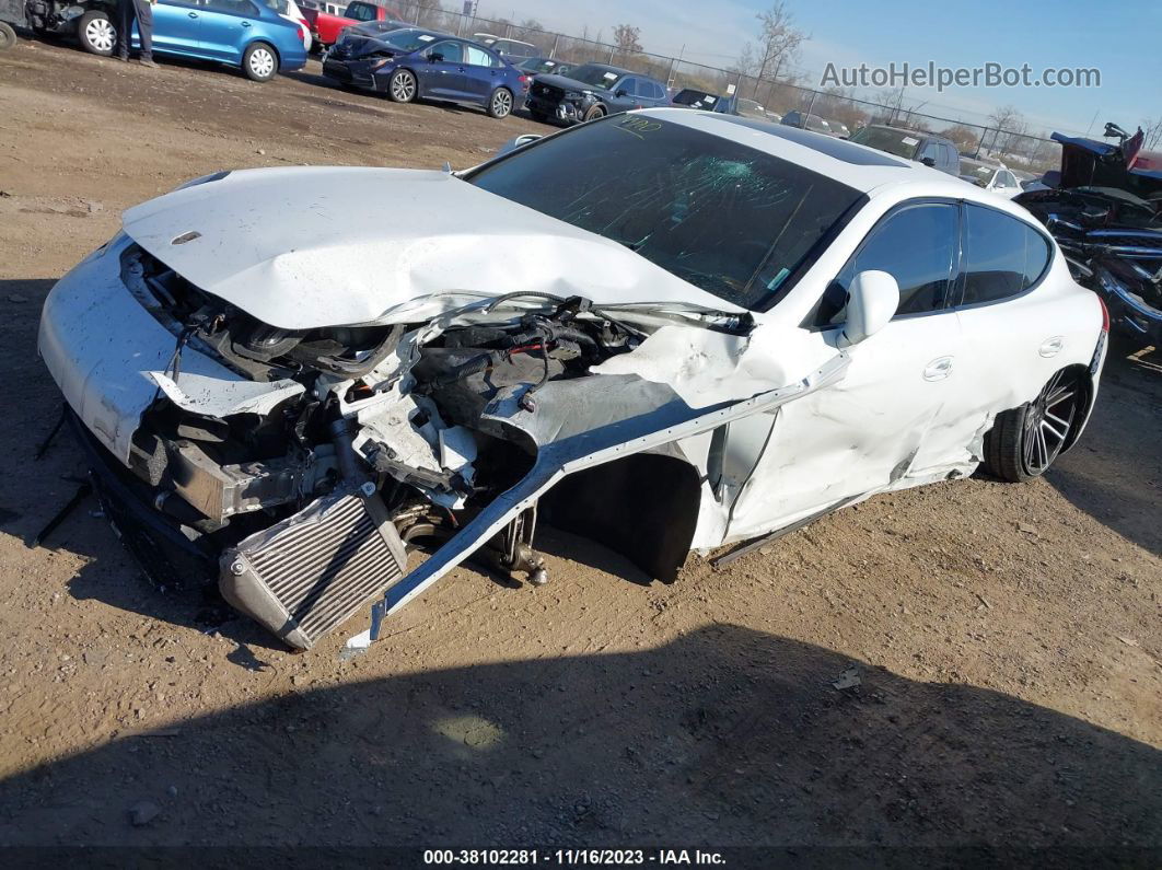 2014 Porsche Panamera Turbo White vin: WP0AC2A7XEL073434