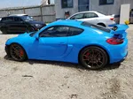 2016 Porsche Cayman Gt4 Blue vin: WP0AC2A80GK192515