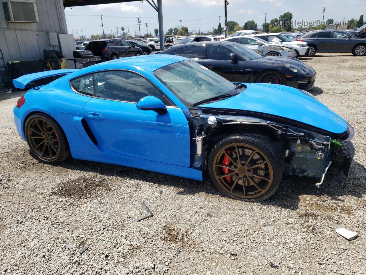 2016 Porsche Cayman Gt4 Синий vin: WP0AC2A80GK192515