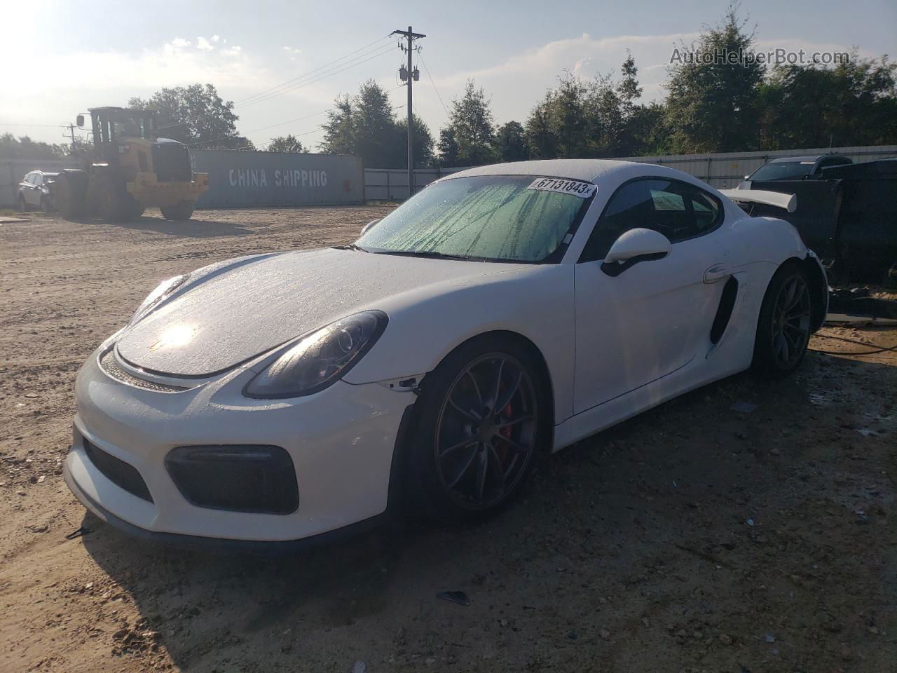 2016 Porsche Cayman Gt4 White vin: WP0AC2A85GK197743