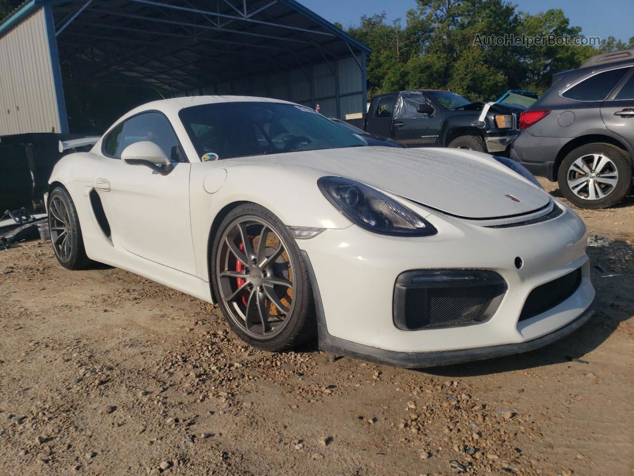 2016 Porsche Cayman Gt4 Белый vin: WP0AC2A85GK197743