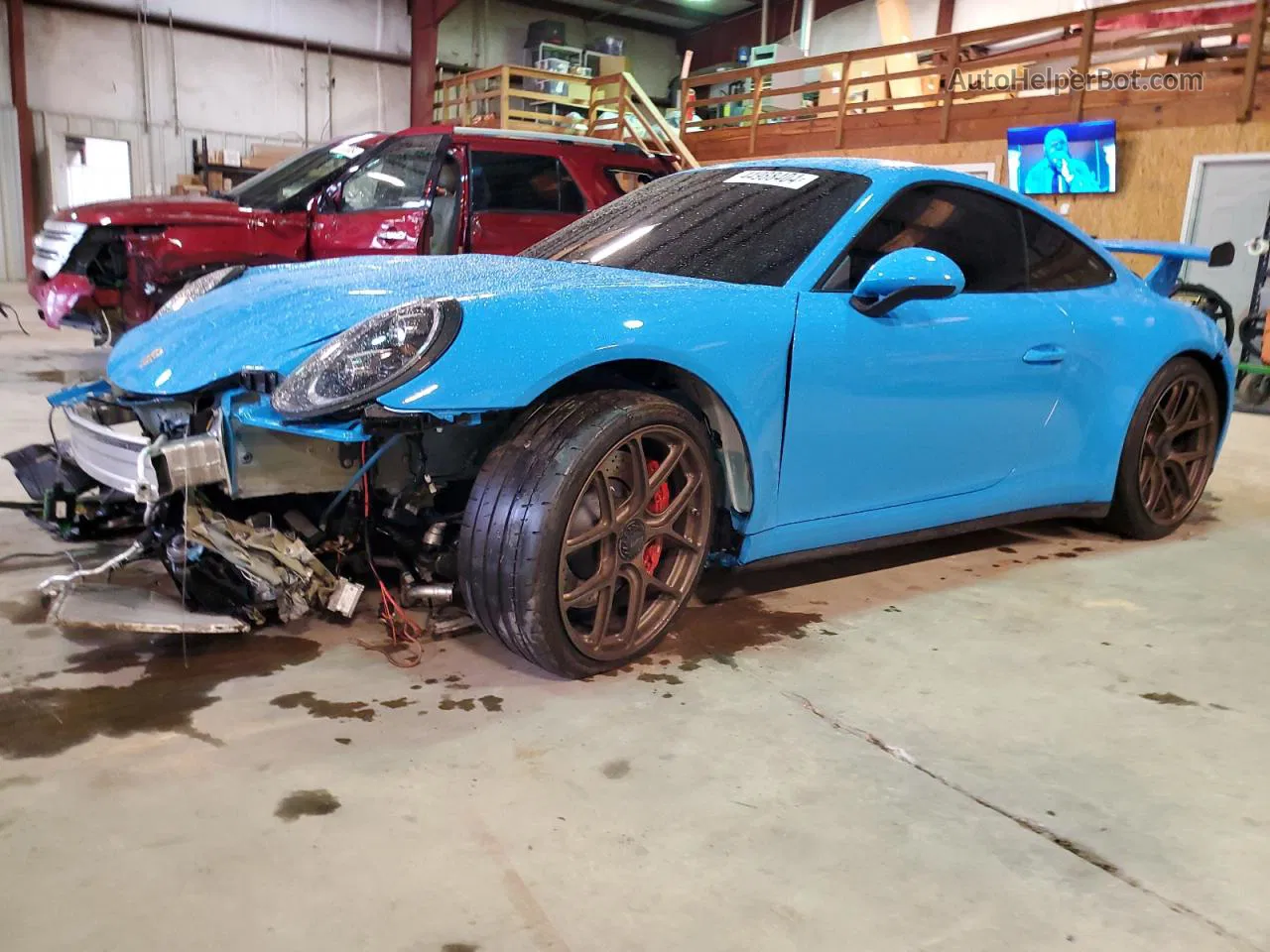 2018 Porsche 911 Gt3 Blue vin: WP0AC2A97JS175243