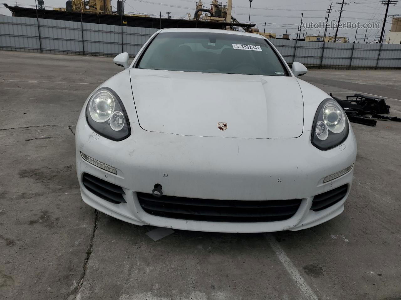 2014 Porsche Panamera S Hybrid White vin: WP0AD2A70EL044747