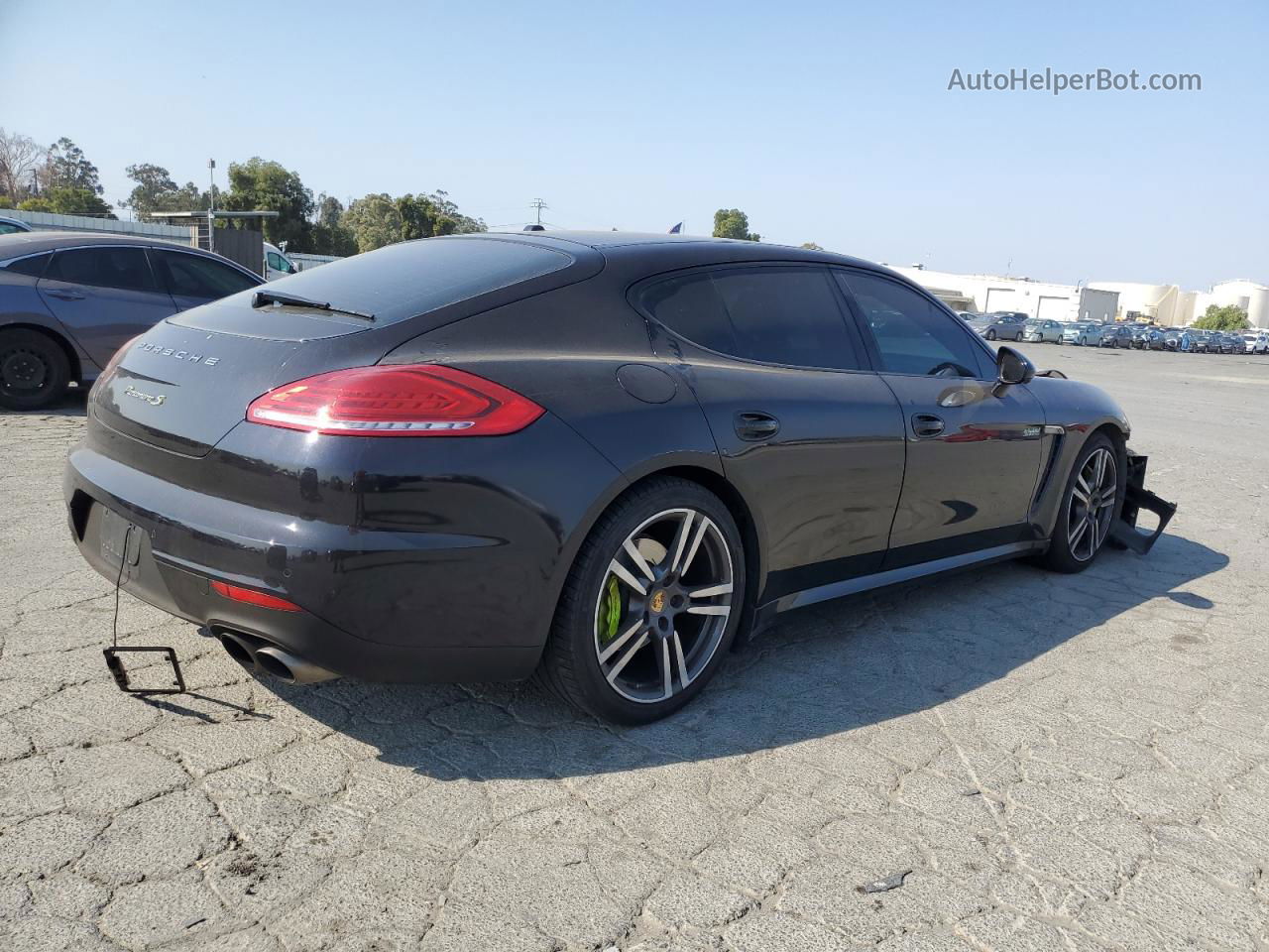 2014 Porsche Panamera S Hybrid Black vin: WP0AD2A71EL044675