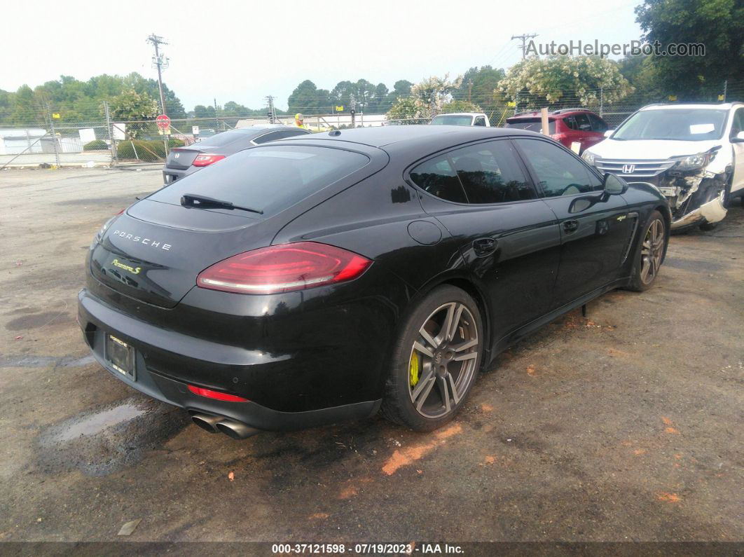 2014 Porsche Panamera S E-hybrid Black vin: WP0AD2A73EL044452