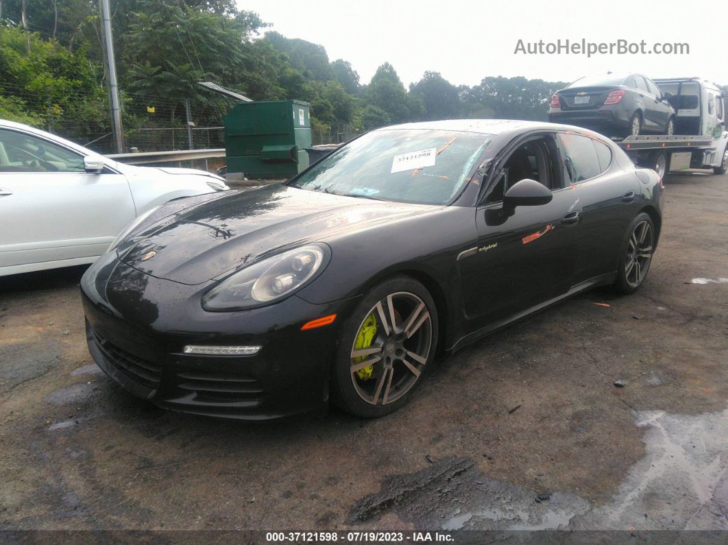 2014 Porsche Panamera S E-hybrid Black vin: WP0AD2A73EL044452