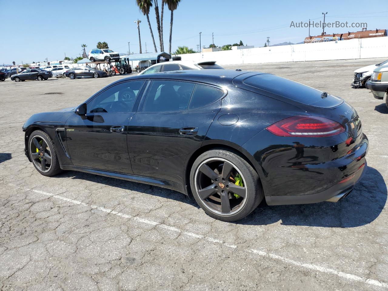 2014 Porsche Panamera S Hybrid Black vin: WP0AD2A74EL044279