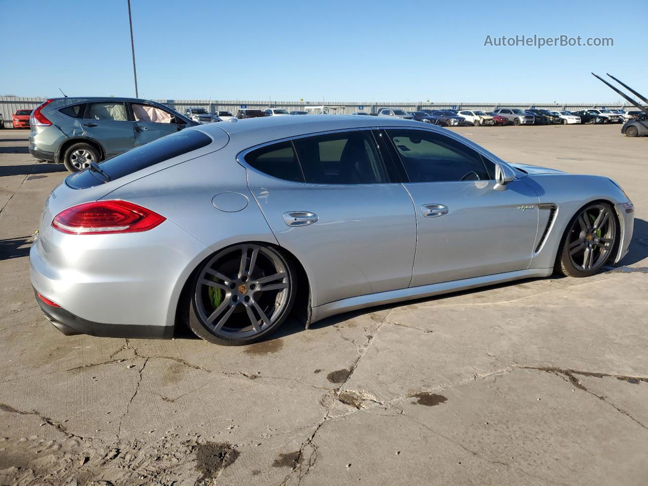 2014 Porsche Panamera S Hybrid Silver vin: WP0AD2A75EL044730