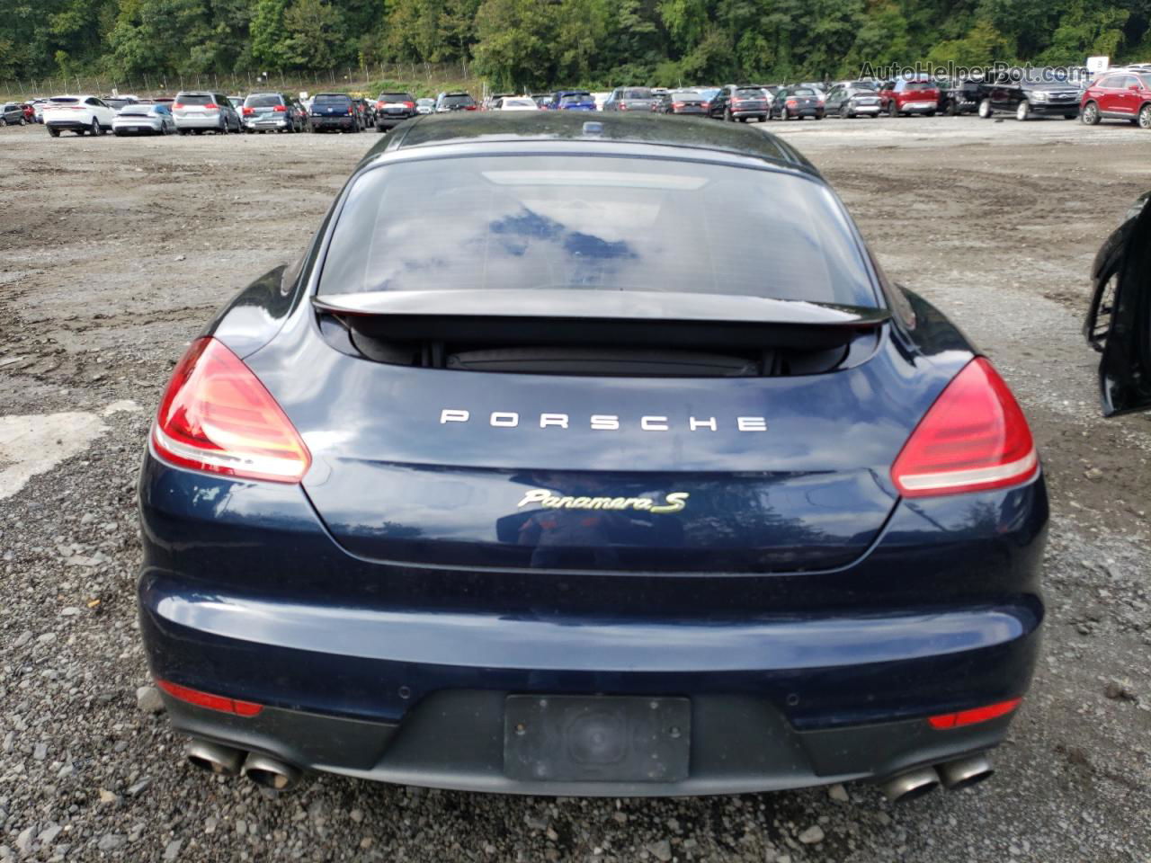 2014 Porsche Panamera S Hybrid Blue vin: WP0AD2A78EL044494