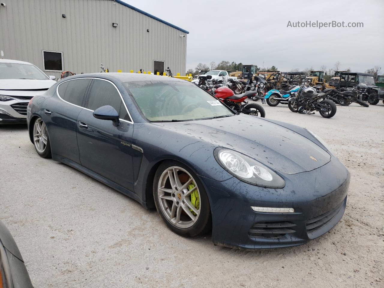 2014 Porsche Panamera S Hybrid Gray vin: WP0AD2A78EL044687