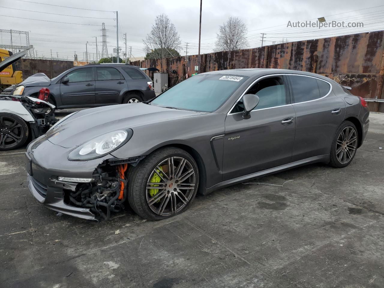 2014 Porsche Panamera S Hybrid Gray vin: WP0AD2A78EL044852