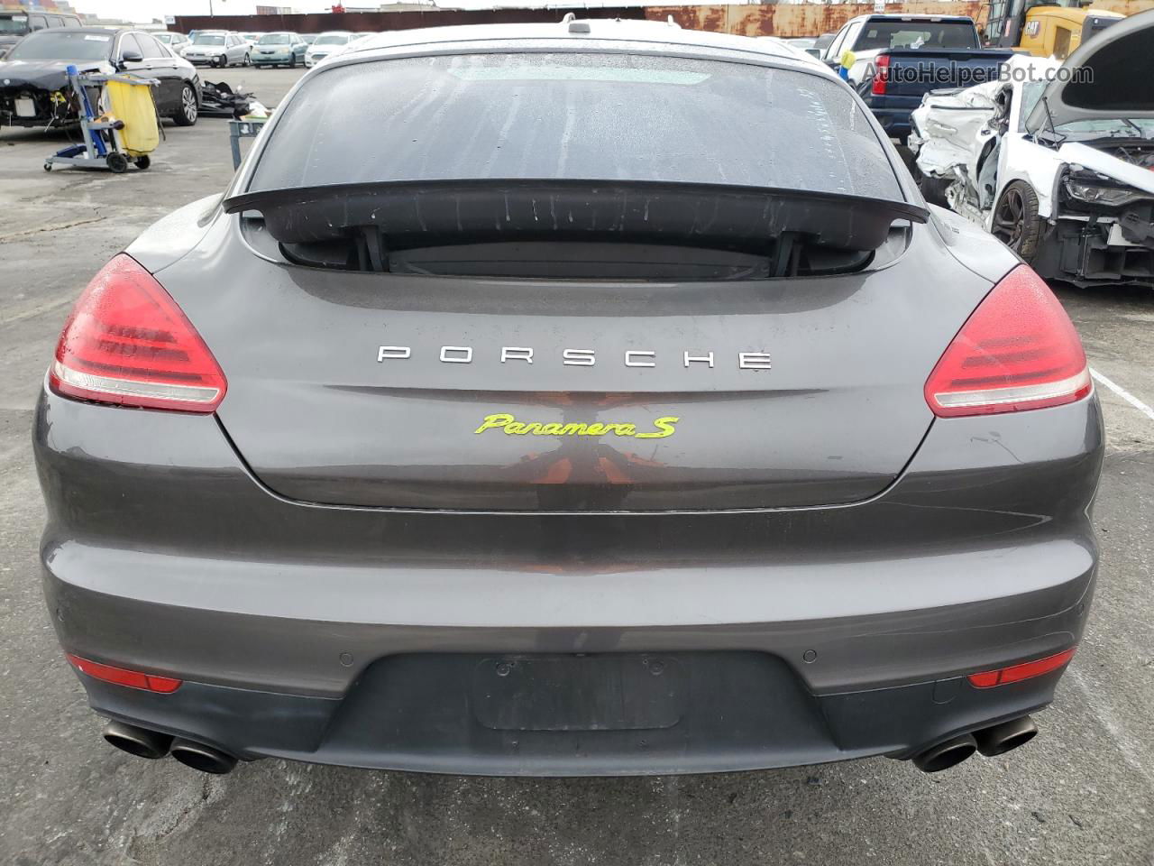 2014 Porsche Panamera S Hybrid Gray vin: WP0AD2A78EL044852