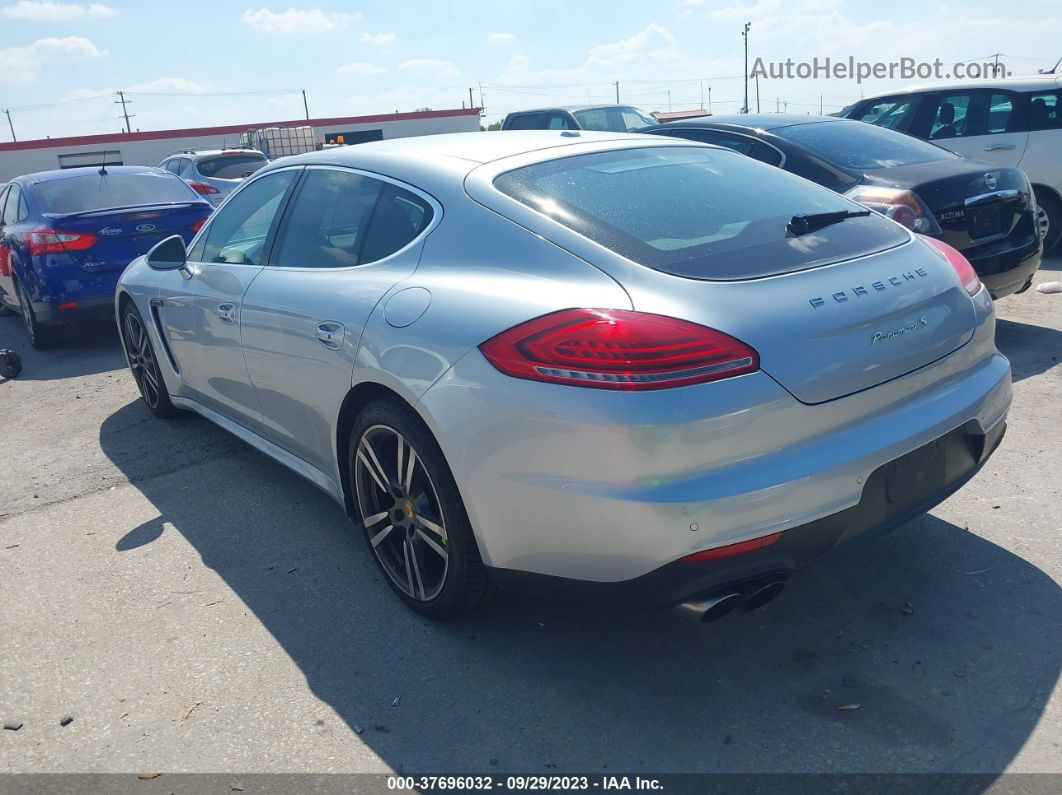 2014 Porsche Panamera S E-hybrid Silver vin: WP0AD2A7XEL044853