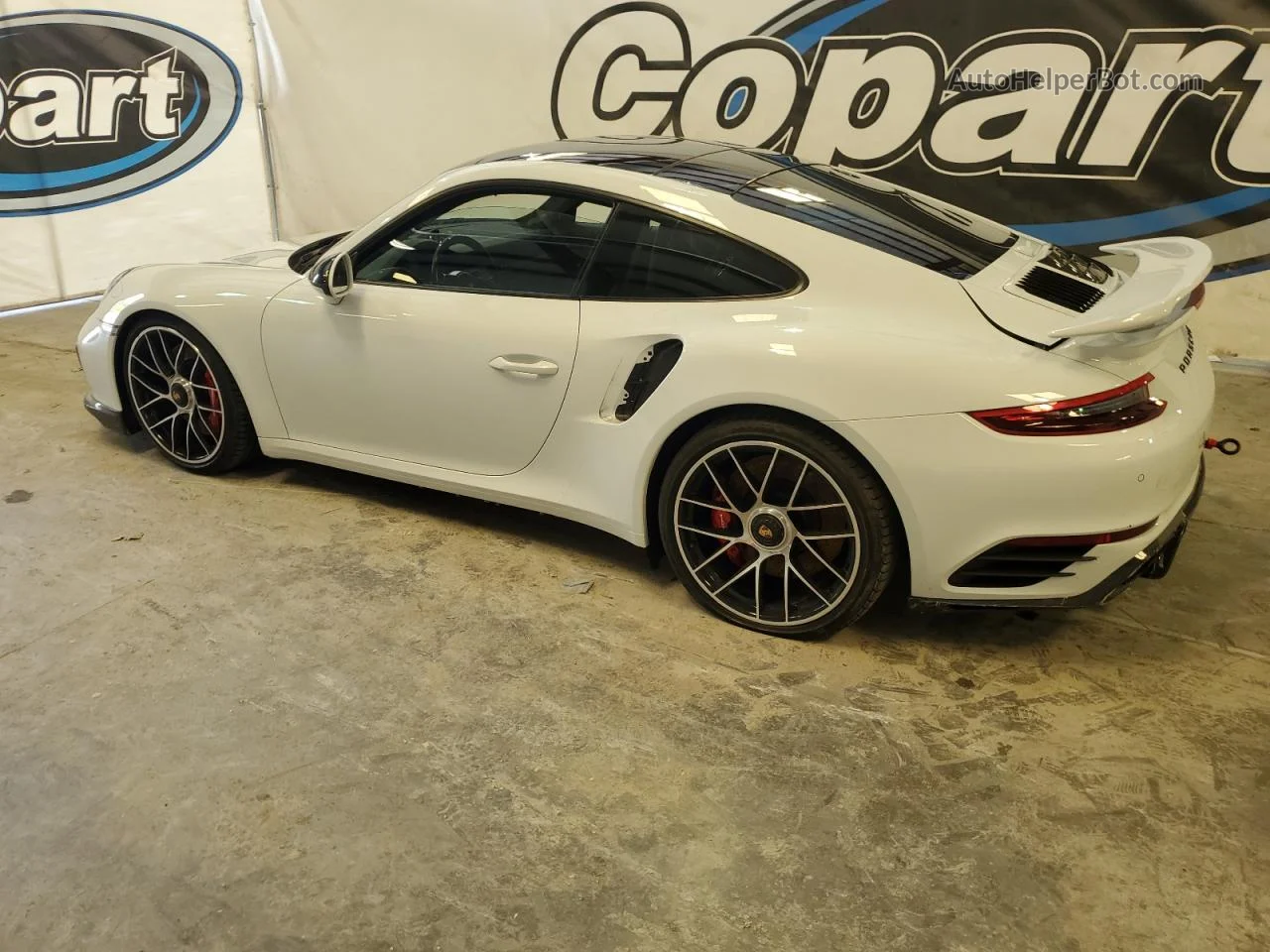2018 Porsche 911 Turbo White vin: WP0AD2A91JS156510