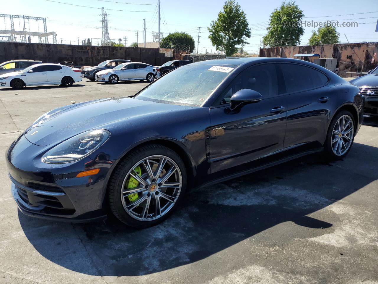 2018 Porsche Panamera 4 E-hybrid Синий vin: WP0AE2A78JL175304