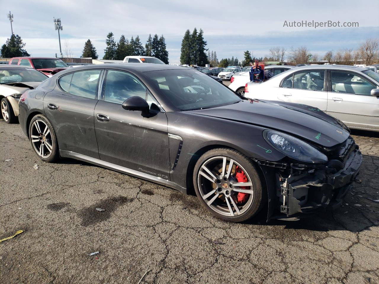 2014 Porsche Panamera Gts Gray vin: WP0AF2A70EL083395