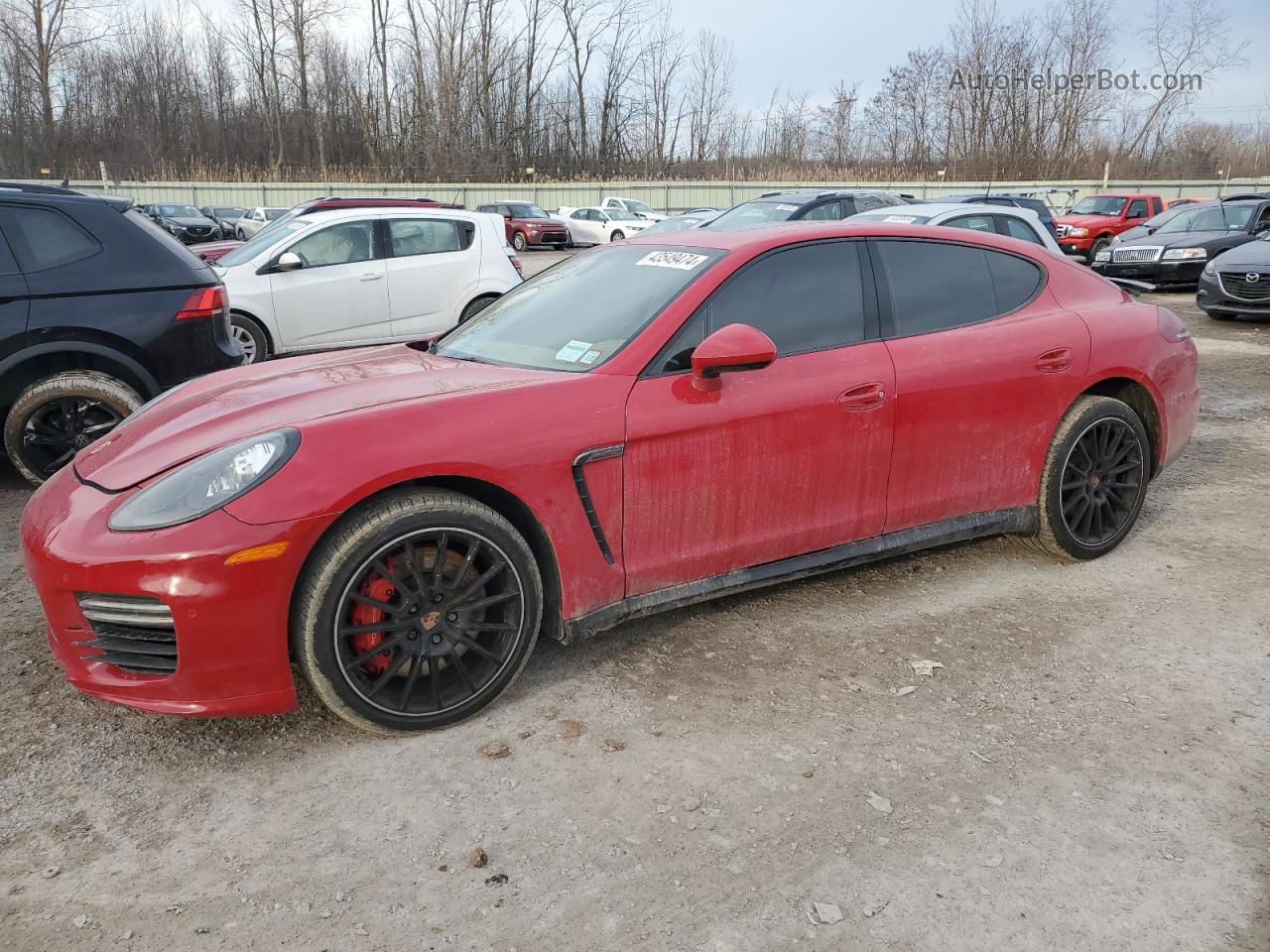 2014 Porsche Panamera Gts Red vin: WP0AF2A71EL083602