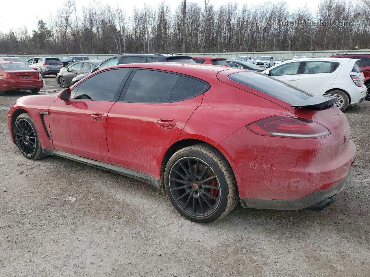 2014 Porsche Panamera Gts Red vin: WP0AF2A71EL083602