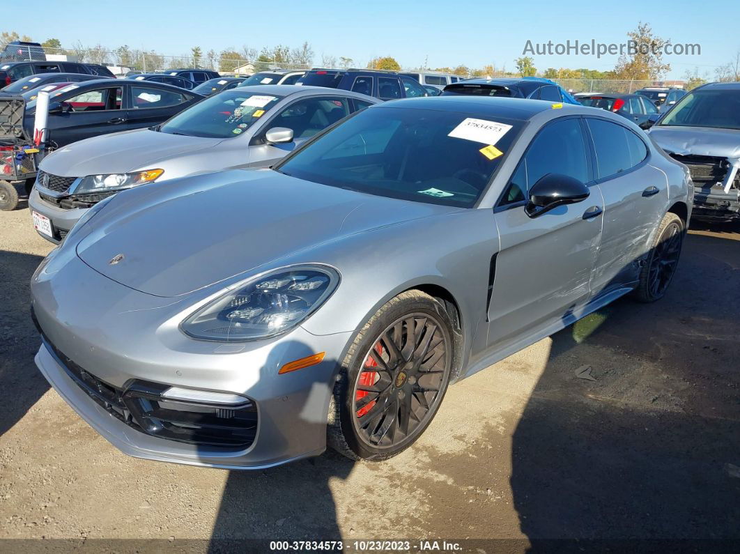 2018 Porsche Panamera Turbo Silver vin: WP0AF2A75JL141656