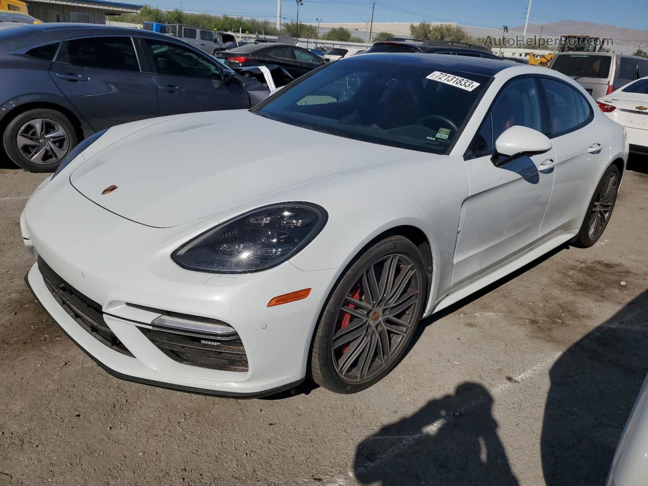 2018 Porsche Panamera Turbo White vin: WP0AF2A79JL141420