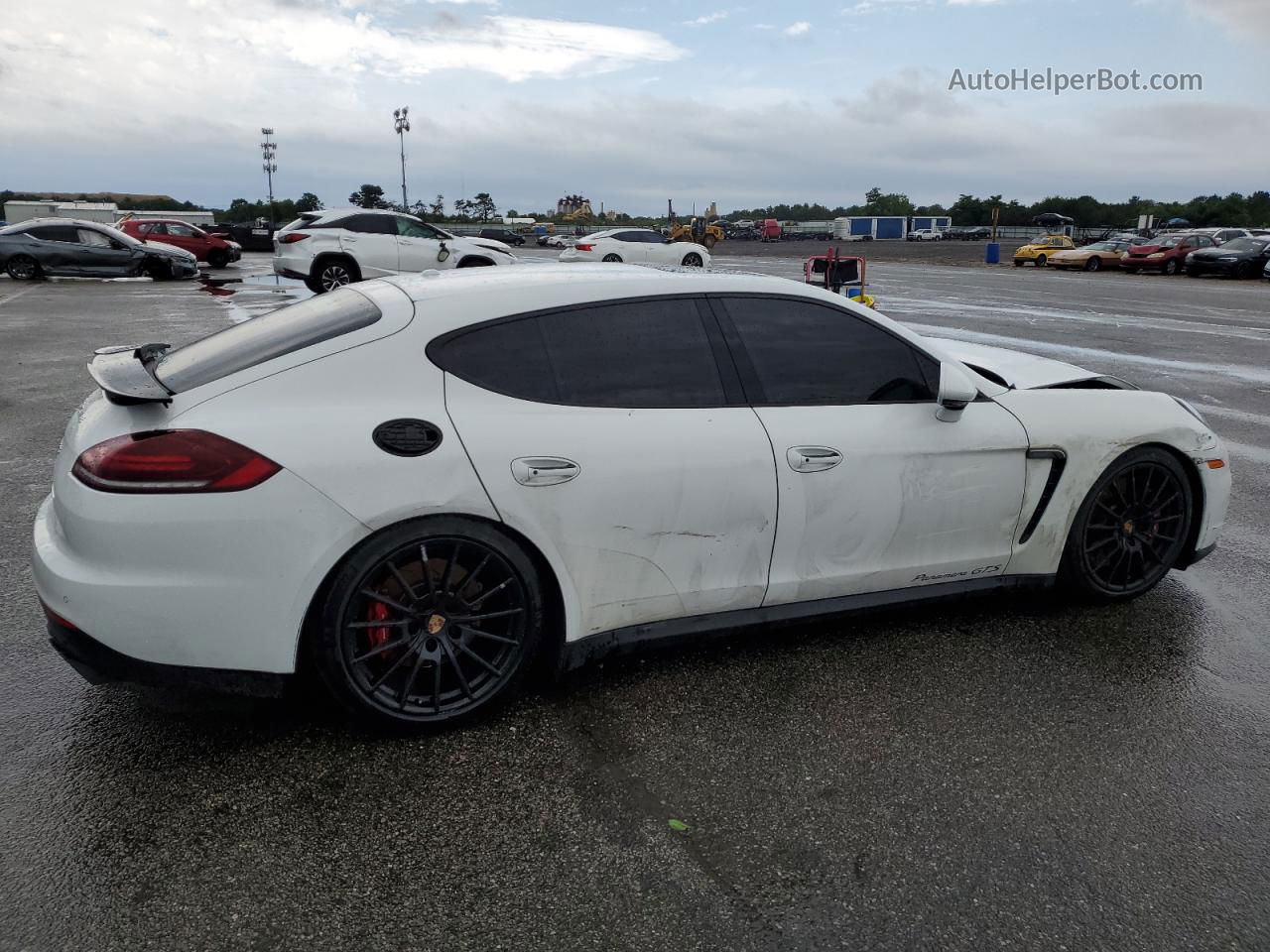 2014 Porsche Panamera Gts White vin: WP0AF2A7XEL083601