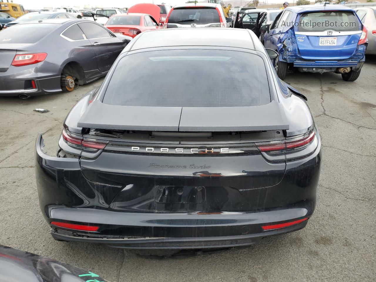 2018 Porsche Panamera Turbo Черный vin: WP0AF2A7XJL140504