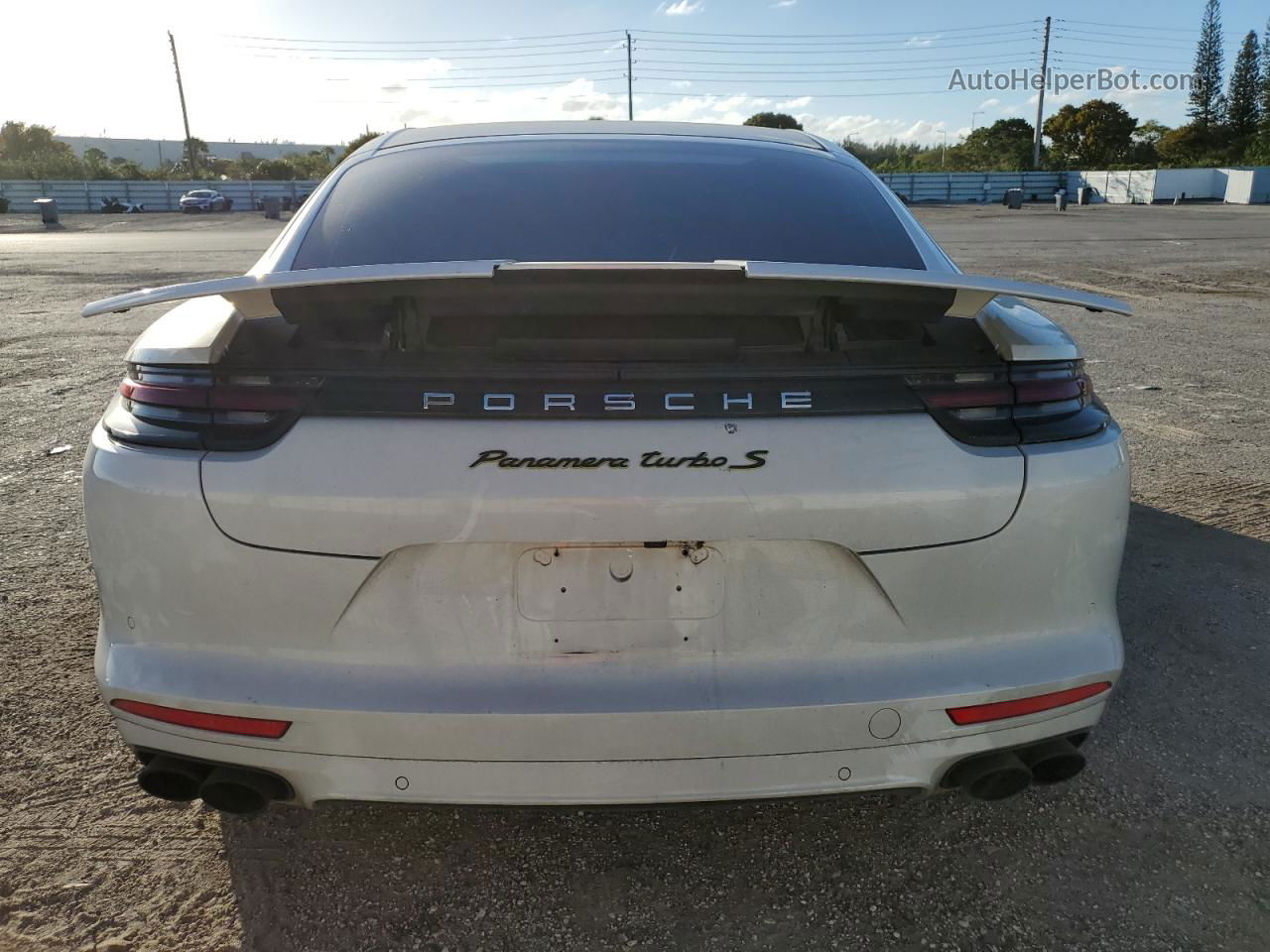 2018 Porsche Panamera Turbo S E-hybrid White vin: WP0AH2A71JL144659