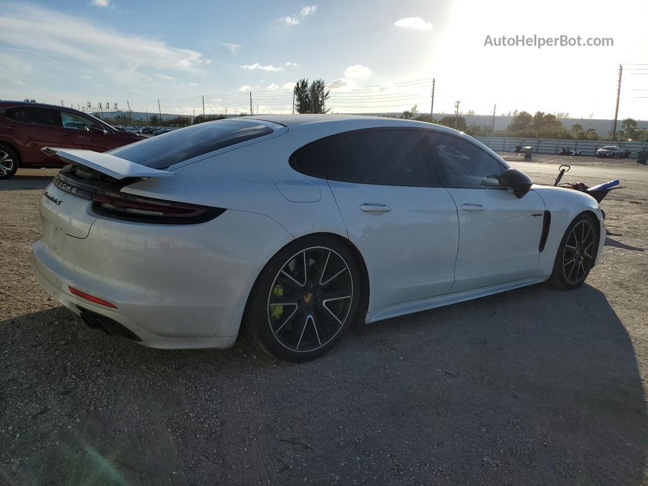 2018 Porsche Panamera Turbo S E-hybrid White vin: WP0AH2A71JL144659