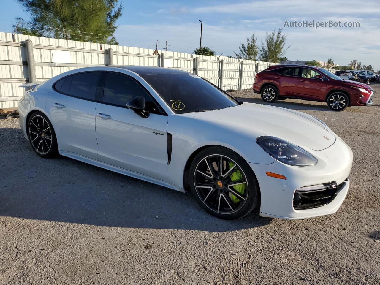 2018 Porsche Panamera Turbo S E-hybrid Белый vin: WP0AH2A71JL144659