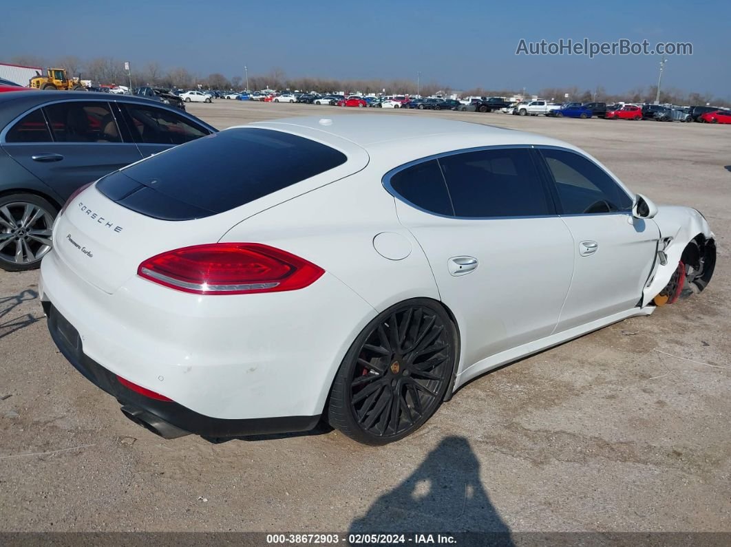 2014 Porsche Panamera Turbo Executive White vin: WP0BC2A71EL077117