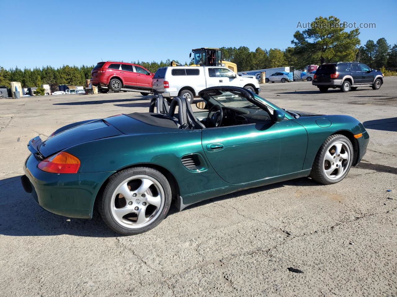 2001 Porsche Boxster  Green vin: WP0CA29811U622504